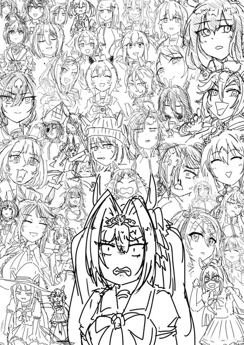 思い付く限り入れたけど多分漏れはある #描いたウマ娘まとめ