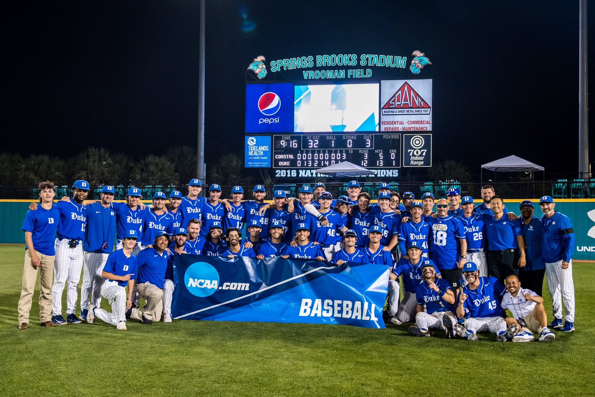 DukeBASE's tweet photo. We're headed back to the Supers for the first time since 2019 and for the third time under Coach Pollard! 

#BlueCollar x #RoadToOmaha https://t.co/TEaxrQ3ndR