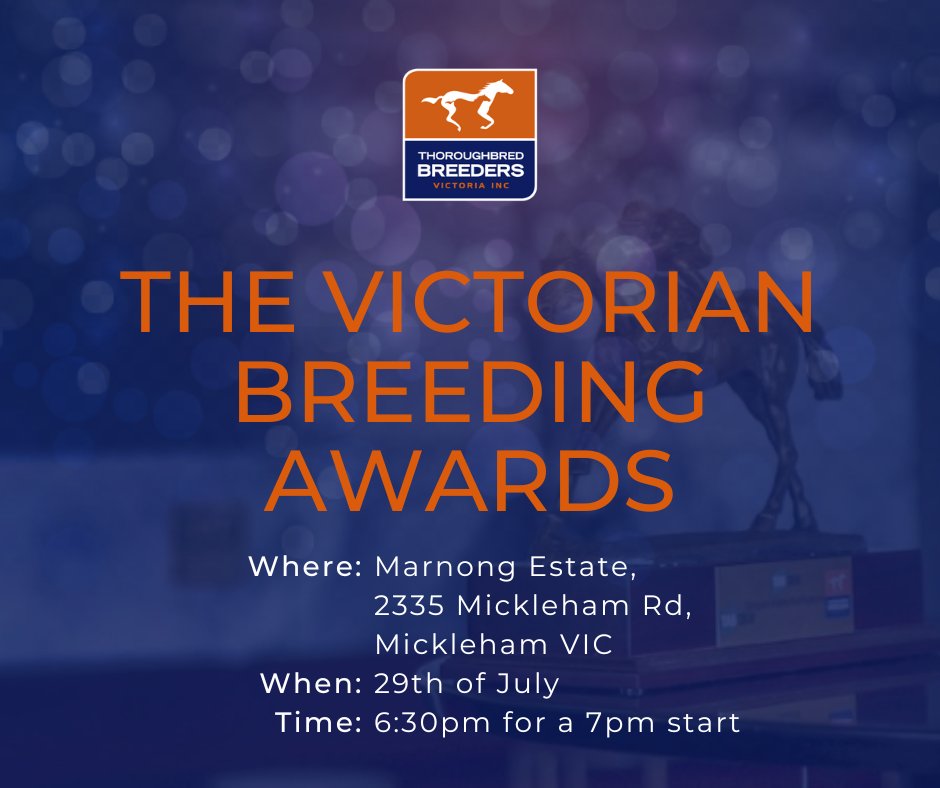Book your spot now! 🏆

Don't miss your tickets for The Victorian Breeding Awards Awards on July 29 🗓️

To save your seat, click the link below 👇
tbv.com.au/event-info/tho…