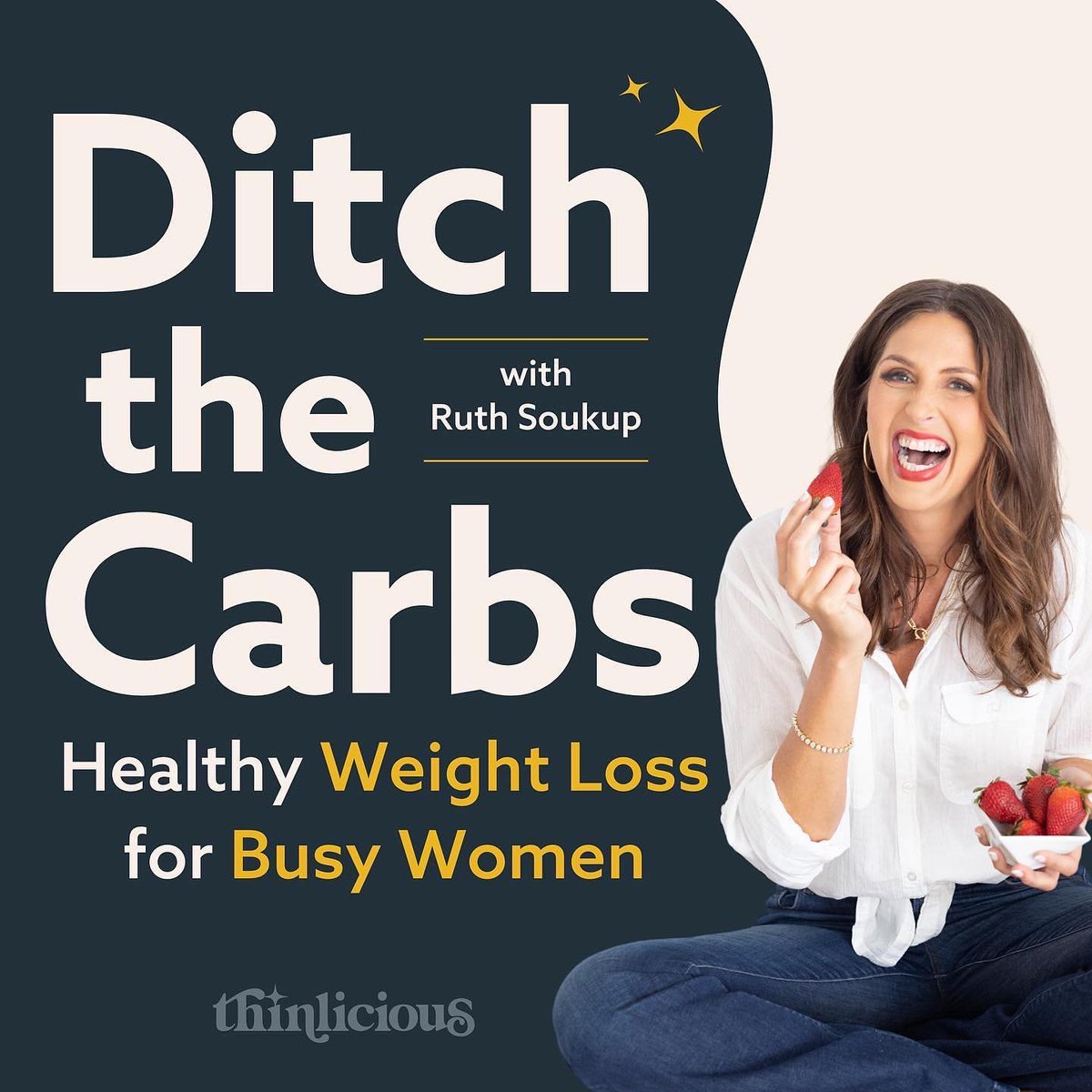 Our new podcast launched TODAY & we can’t wait for you to listen! Learn how owner, @RuthSoukup lost 40lbs and kept it off! #keto #lowcarb Find it on Apple Podcasts, Spotify or wherever you like to listen by searching for “Ditch the Carbs!'