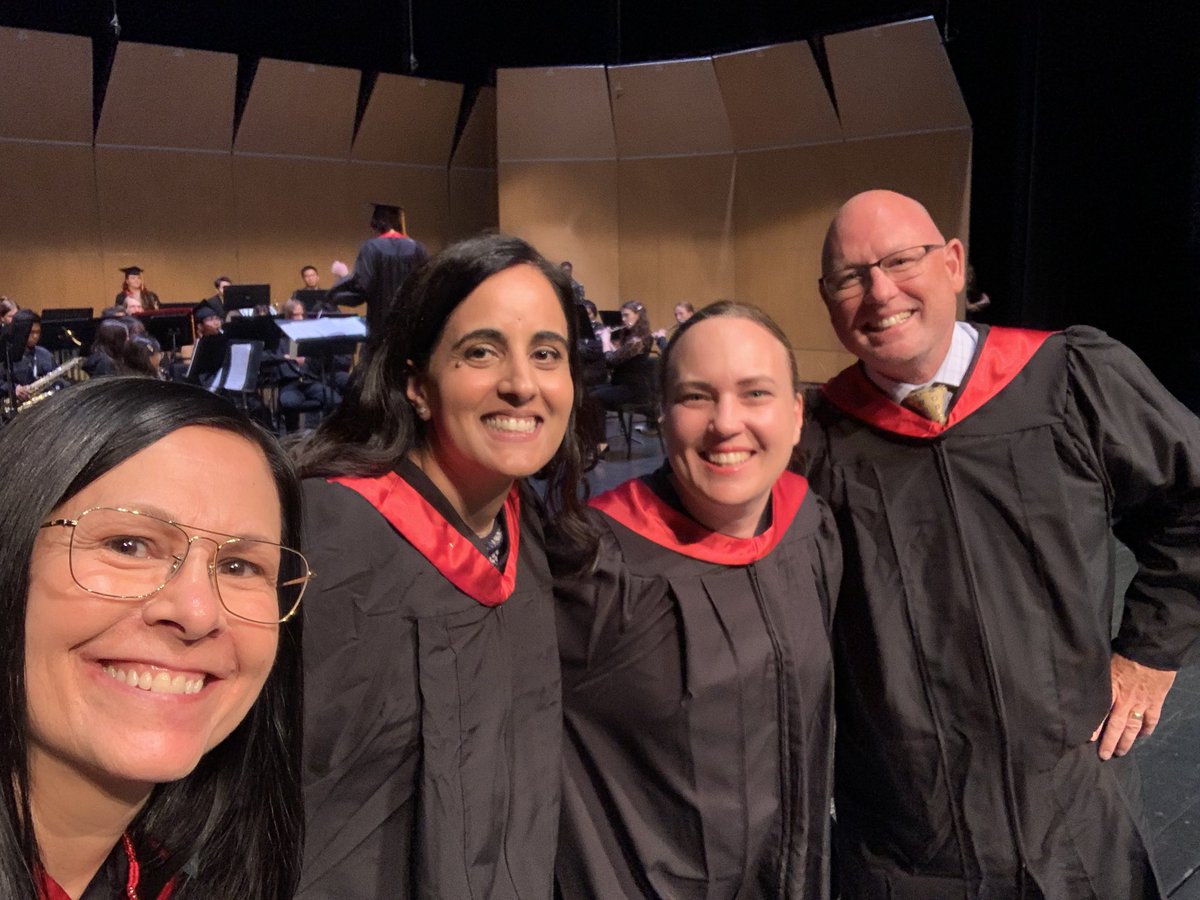 We had to strike a pose and do a selfie just like the FLHS graduates today. Thank you to Trustee Vukadinovic, Director Pritchard and Principal Fell for a truly amazing celebration! #wearecbe