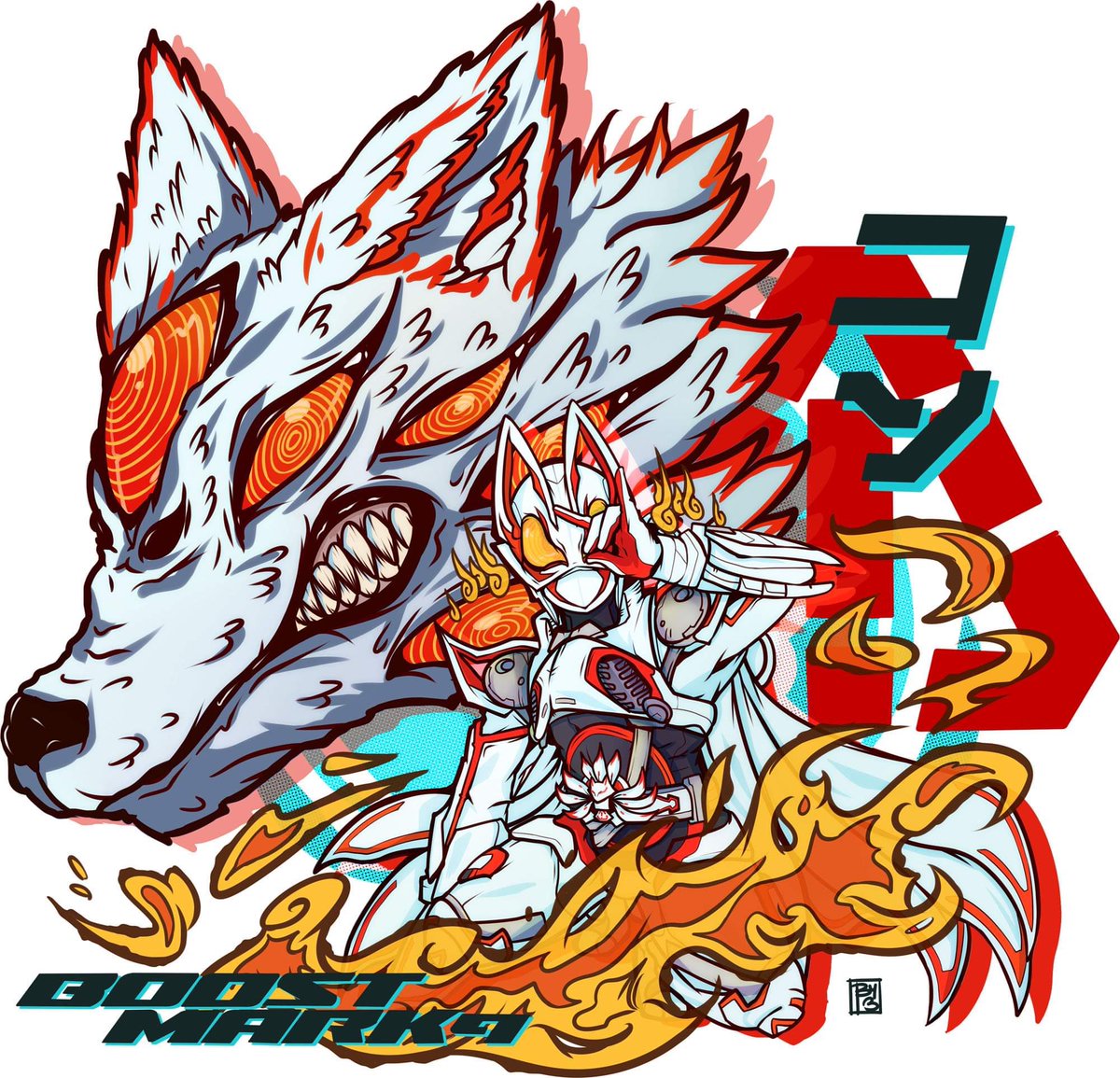 BY13x's tweet photo. Geats Fox Devil-
Another crossover ✌️
#art #doodle #drawing #fanart #kamenrider #kamenridergeats #仮面ライダーギーツ #仮面ライダー #chainsawman #チェンソーマン #foxdevil #狐の悪魔 https://t.co/30sBbDEhih