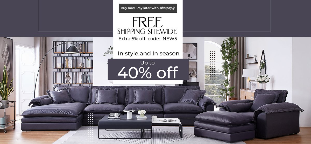 Buy now, Pay later with @AfterpayUSA! Enjoy free shipping sitewide and an extra 5% off with code: NEW5. Shop now👉 25home.pxf.io/Ry7W9g  #25homeFurniture #25home #Afterpay #interiordesign #HomeDecorInspo #InteriorDesignGoals