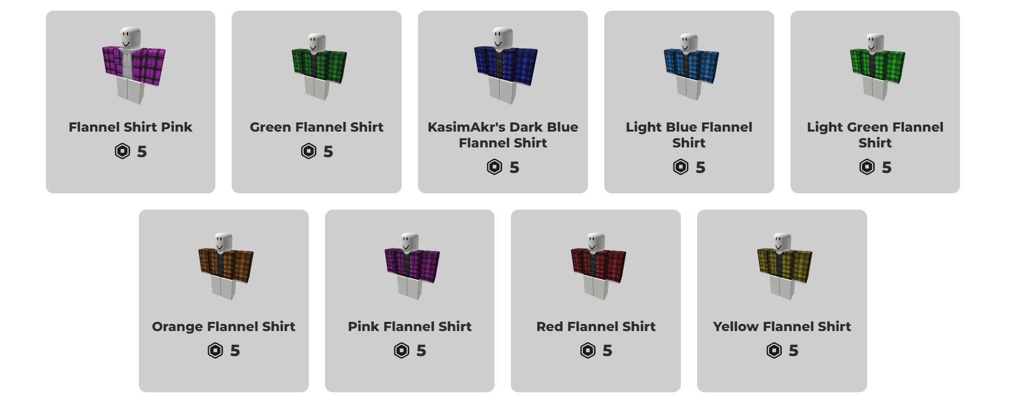 HOW TO GET 5 ROBUX CLOTHES 