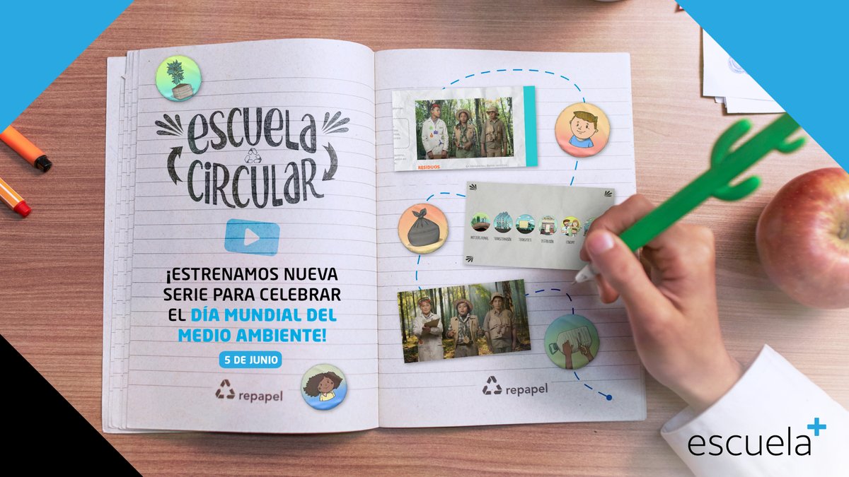 🎬Escuela Plus estrena “Escuela Circular”, un contenido educativo que habla sobre la economía circular y la gestión de residuos participativa en centros educativos.

Niñas, niños y docentes de las Escuelas N°249 del barrio Malvín Norte y N°66 de Piedras Blancas de Montevideo 🇺🇾,