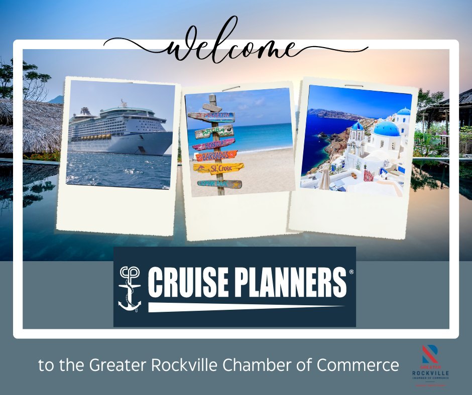 Beth Borrego and Rod Rodriguez have joined the Greater Rockville Chamber of Commerce! #rockvillechamberofcommerce #cruiseplanners #toptravelagent #TravelAdventures #MaximizeYourVacation #ExploreTheWorld #VacationGoals #CruiseLife #TravelWithUs #TravelMoreWorryLess...