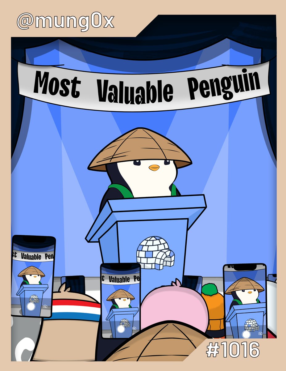 With this, we're also introducing the MVP Soulbound Token, which will forever commemorate the outstanding members of the huddle.

Check out the MVPs at: media.pudgypenguins.com/penguins-of-th…

MVP nominations for the month of June are now open.
Learn more in the @pudgypenguins Discord: !mvp