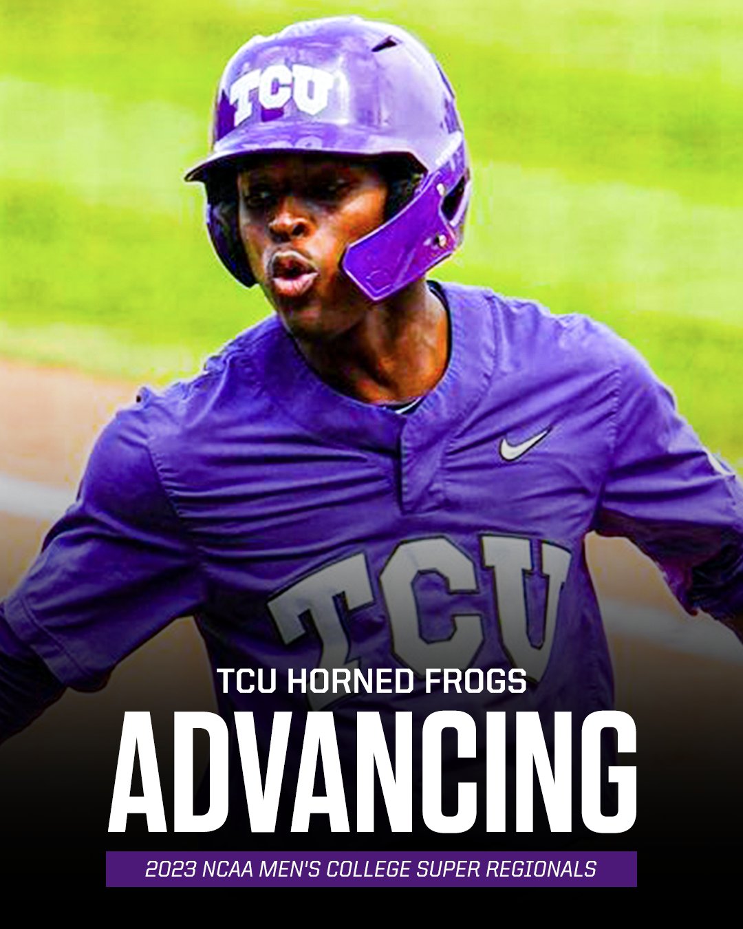 ESPN on Twitter "DOWN GOES NO. 3 😮 TCU beats Arkansas and advances to the super regionals for