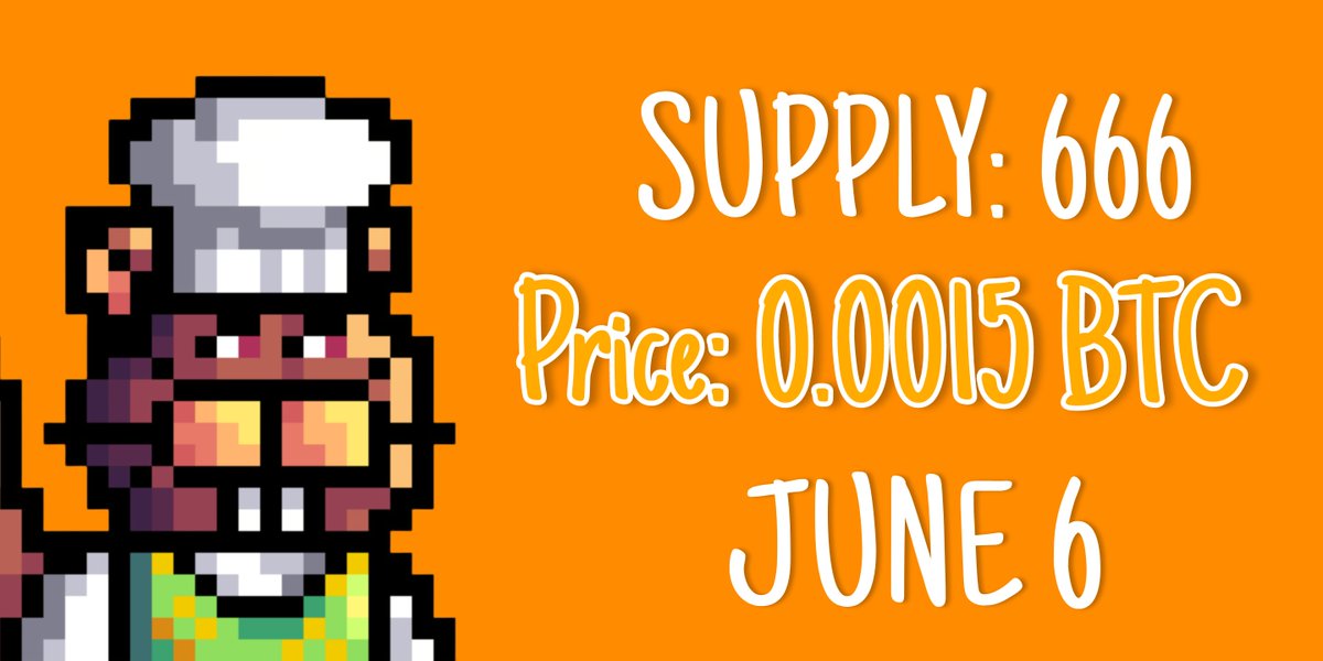 We're delaying minting and will start again tomorrow.

Mint Price 0.0015 BTC 🟧
Supply: 666/ 99 SOLD
Time: On 🔔

#Ordinals #BTC