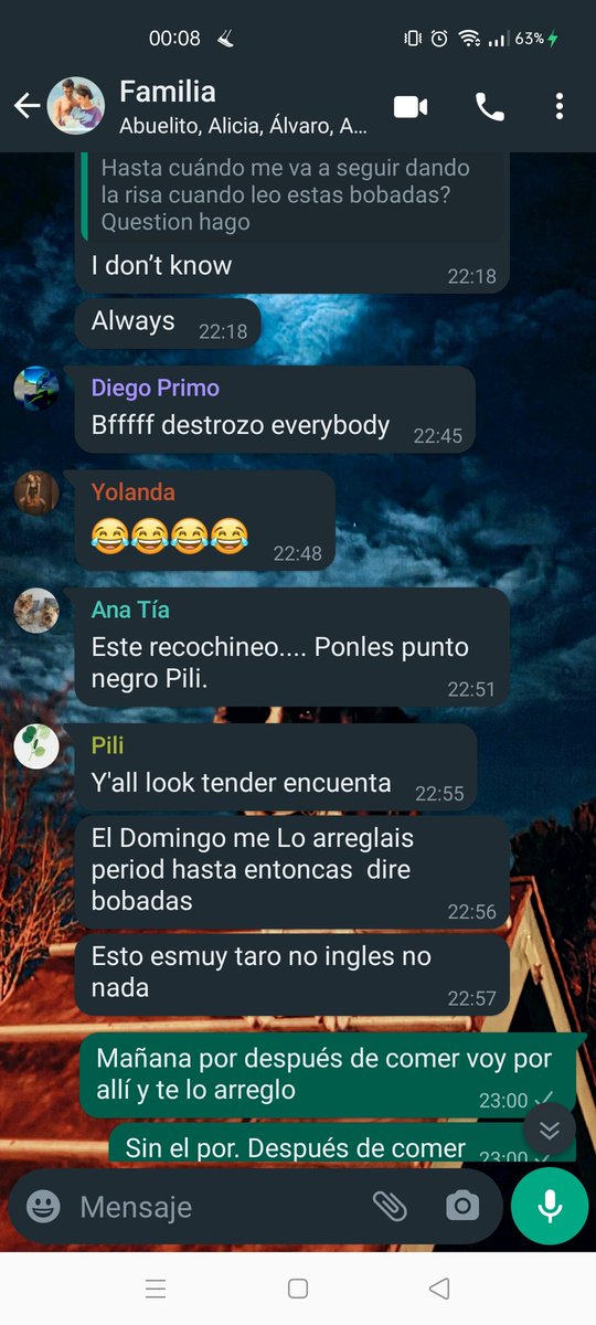 Cuando a mi abuela se le cambió el idioma del teclado. El domingo me lo arregláis PERIOD.
