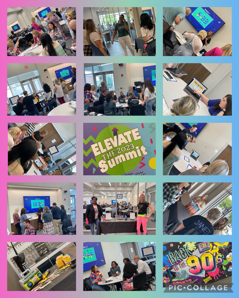 What a great day! 🎉Took it back to the 90s to ELEVATE our Learning!  FISD Leadership Summit was full of lots of celebrations and shared learning. Thank you all for allowing us to ELEVATE our Leadership today. ↗️