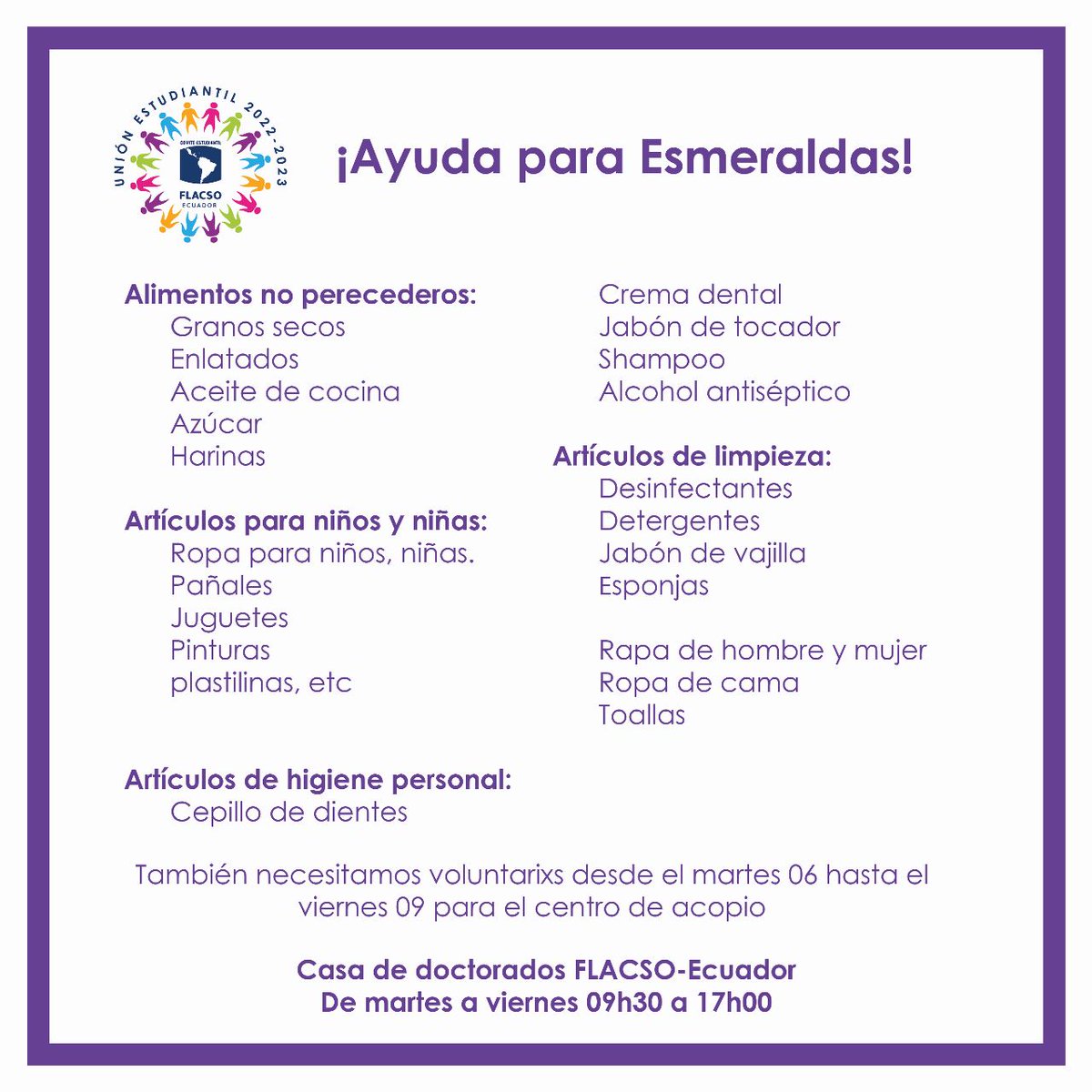 Comite_FLACSOec's tweet photo. #Esmeraldas https://t.co/q9gJ16Qa21
