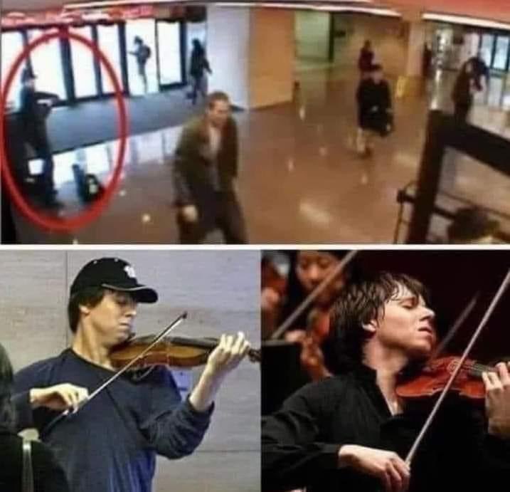 A violinist played for 45 minutes in a New York subway.  A handful of people stopped, a couple clapped, and the violinist managed to raise about $30 in tips. 

No one knew this, but the violinist was Joshua Bell, one of the best musicians in the world. In that subway, Joshua