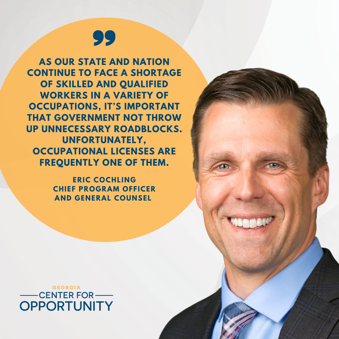 GA Supreme Court struck down roadblocks to employment by occupational licensing. We need skilled and qualified workers. It's important that government doesn't hinder employment opportunities. #OccupationalLicensing #SkilledWorkers

Learn more: bit.ly/43KFrMa