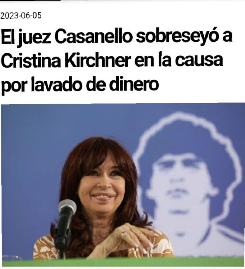 Se hizo justicia
#CristinaSobreseida
#ClatinMintio
