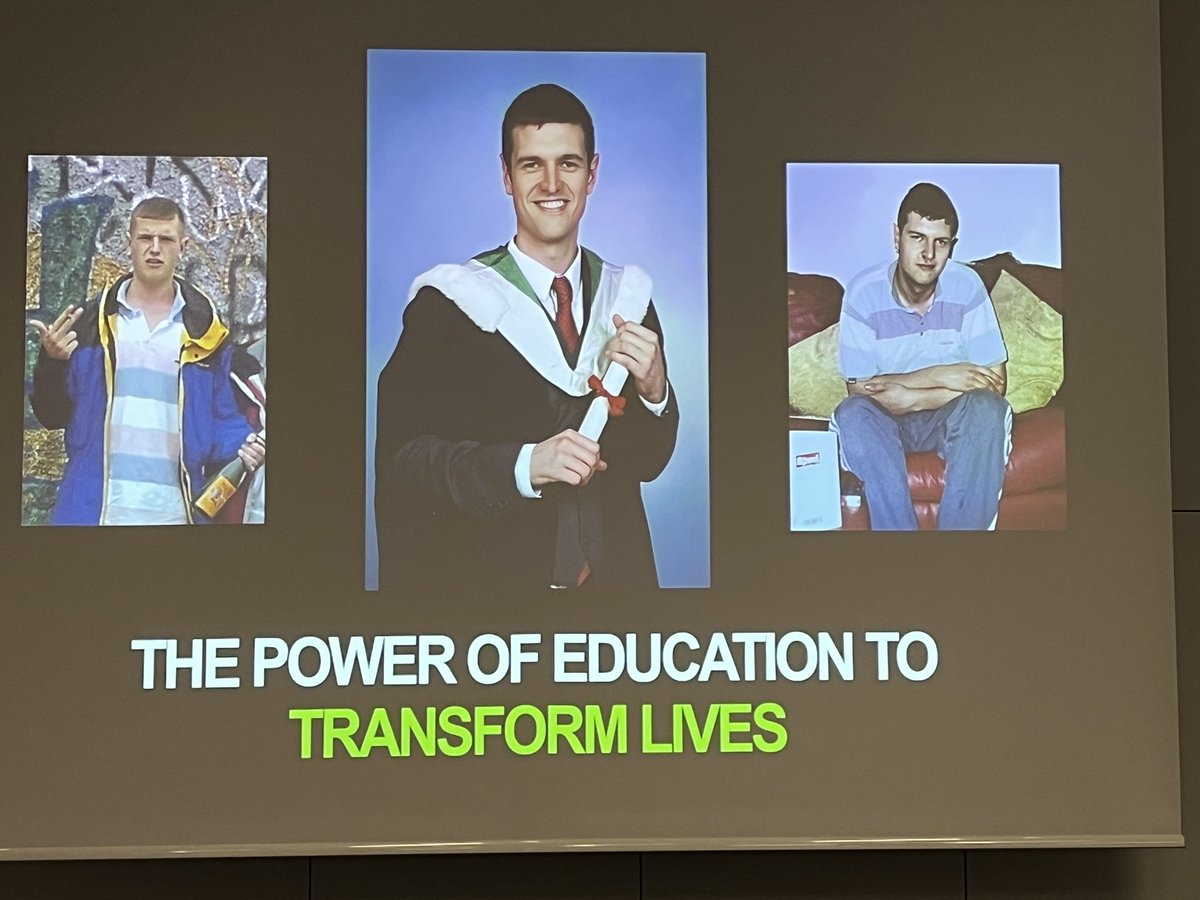 At the end of a day of taking stock and recalibrating for the next phase of #ScottishAttainmentChallenge at the national conference, we heard the inspirational words of @G_Armstrong21. His story is a real call to action for us in schools and a reminder of the power of education.