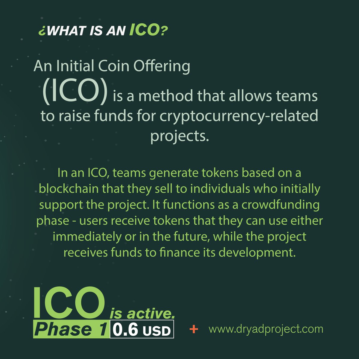 DryadProject's tweet photo. The ICO is available! 🪙 Buy 1 DRYAD for 0.6 USD until December 31st.
+ https://t.co/6Lu9wiRDay
#environmentday #new #token https://t.co/YhtruGKLEH
