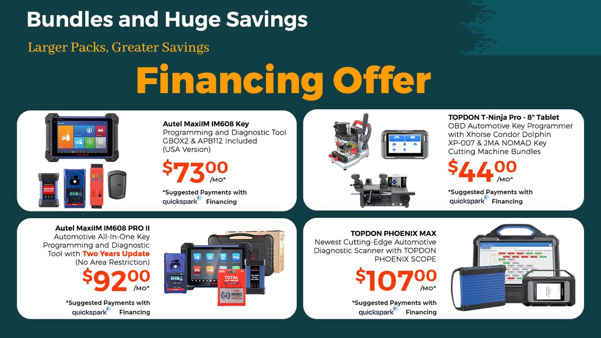 LksmithKeyless's tweet photo. Start Your Week Right With Our Exclusive New Offer!
https://t.co/Gs2512XKx3
#sales #Deals #LOCK #KeyFob #remote #tools #carkeys #Key #locksmithservice
#locksmithkeyless #doorlocks #keycuttingmachine #programmingdevices #locksmithtools #tranponderkeys #autelremotes #aks #testkeys https://t.co/bXhpFEWRDv