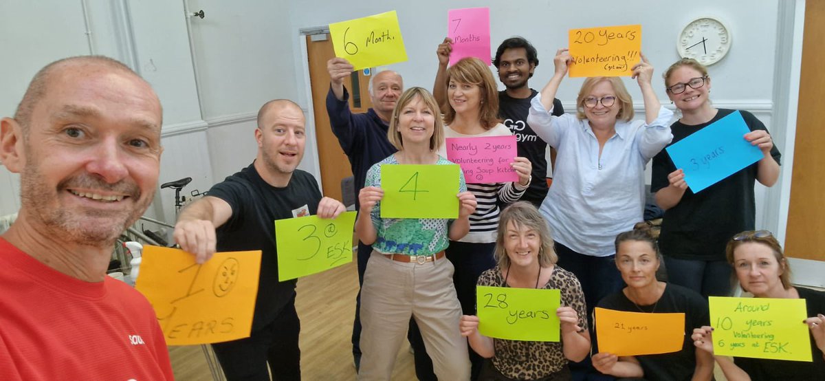 Tonight’s team wrote down how many years they had been volunteering at various organisations it came 100 plus years
#VolunteeringWeek