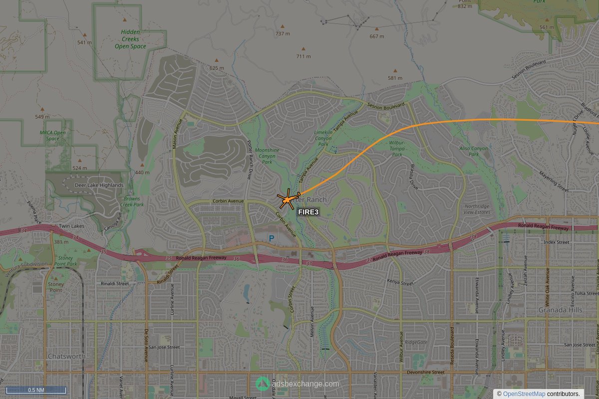 ffoverhead's tweet image. LAFD #N303FD callsign #FIRE3 (a A139) was spotted near Porter Ranch, Los Angeles, CA around 22:17 UTC squawking 1200 globe.adsbexchange.com/?icao=a32af8&amp;amp;z… #LAFD #LAFire