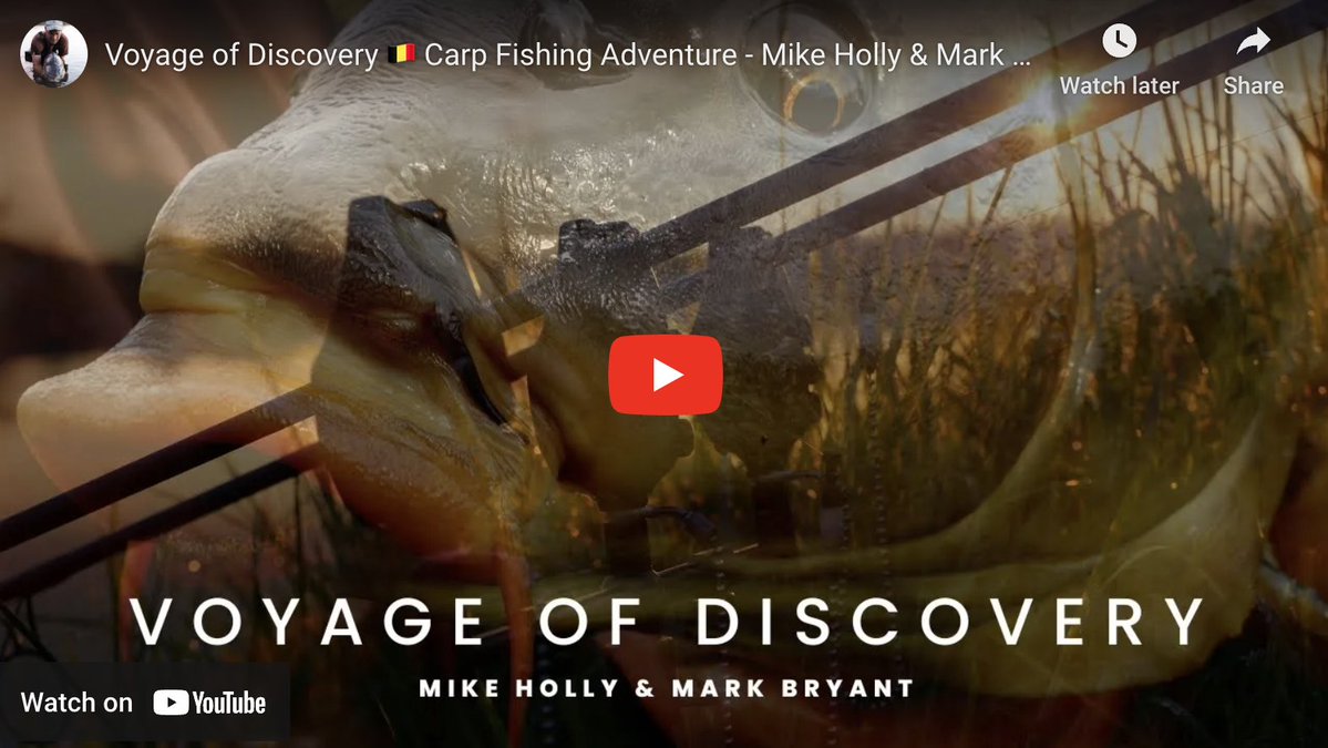 Voyage of Discovery 🇧🇪 Carp Fishing Adventure - Mike Holly &amp; Mark Bryant
Great adventures boys very appealing watch! <a href="/Baitworks/">Baitworks</a> 
youtube.com/watch?v=NTG5zG…