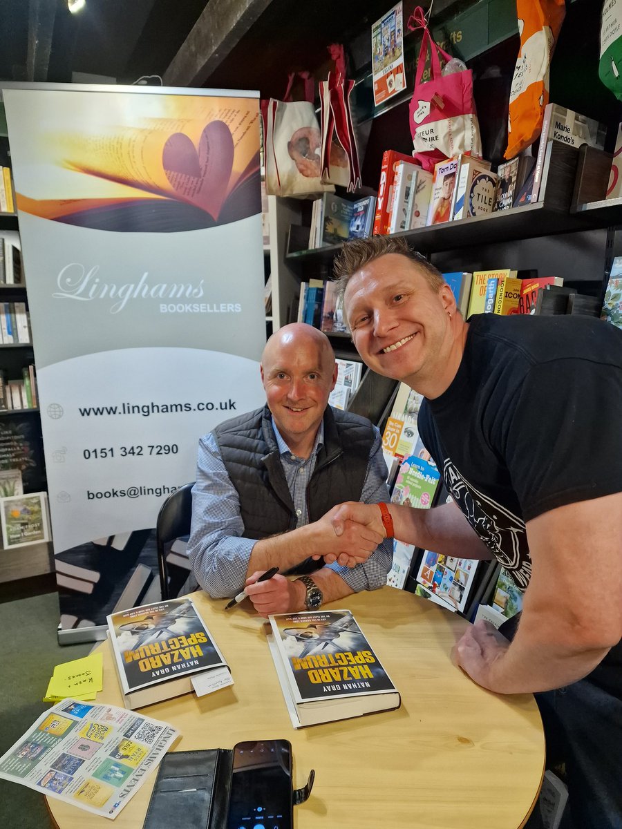 LinghamsBooks's tweet photo. Super night with #Testpilot #NathanGray signed copies https://t.co/Or4N3Bn0BA.
#FathersDay2023 https://t.co/eJBTmHMYl3
