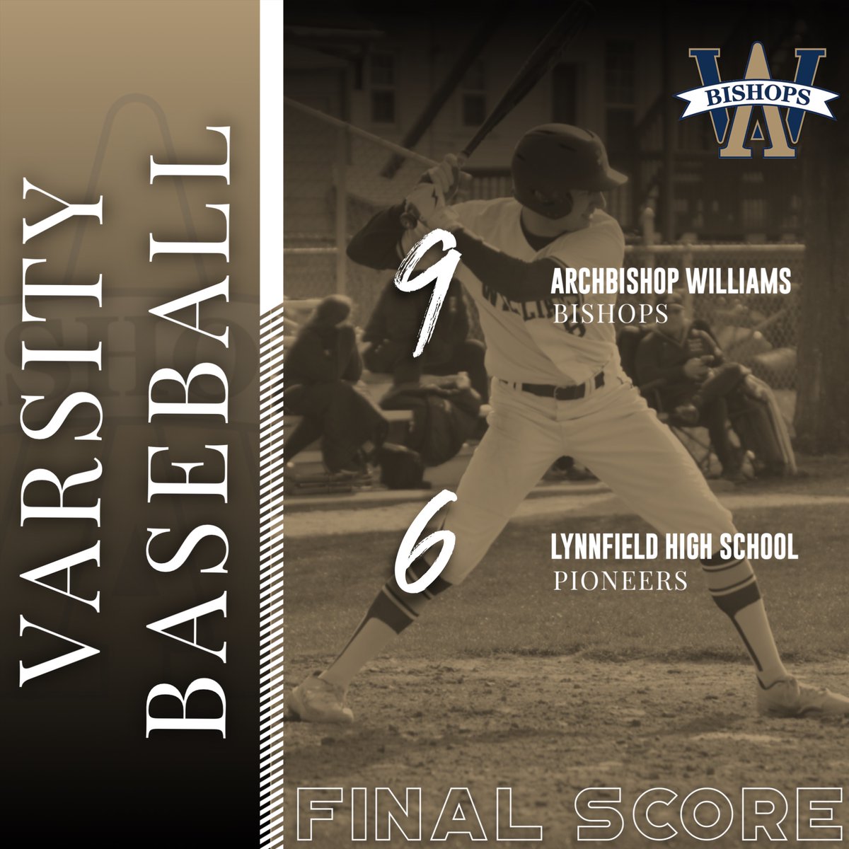 goAWathletics's tweet photo. BASEBALL: The Bishops move onto the D3 Round of 16 with todays win over Lynnfield HS! We wait to see who they play next! #rollbills @baseball_awhs https://t.co/W9VTRTzBh1
