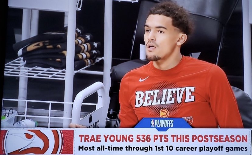 TraesMuse's tweet photo. LOL everyone saying Trae Young is “overrated”.. yeah okay. https://t.co/leliwzaPYF