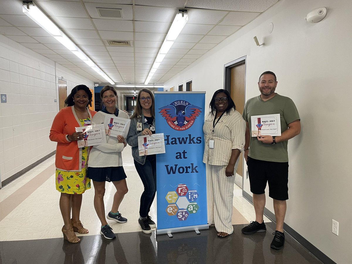 Dreamkeeper_EDU's tweet photo. Minute to Win It Champions!! #HawksatWork @HMC1Proud https://t.co/AyhxKXywKF