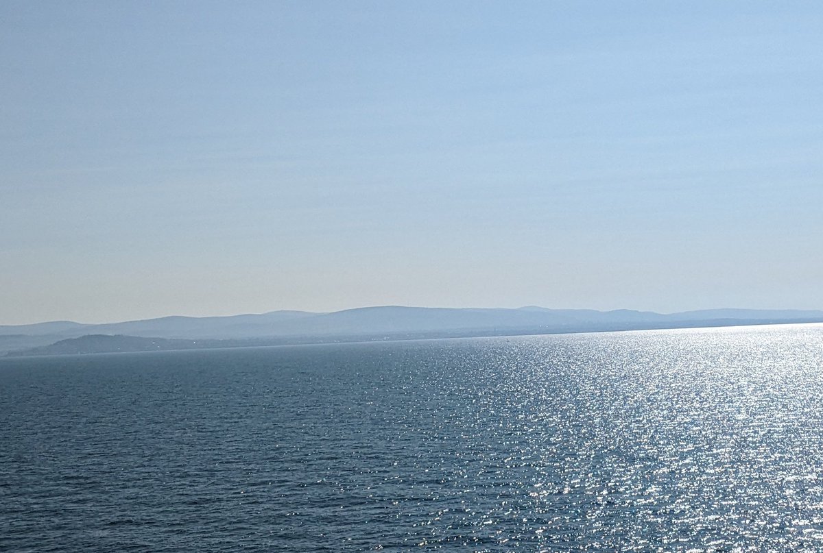 @DublinAirport A much better way to travel is by @Irish_Ferries.  You don't get views like this flying.