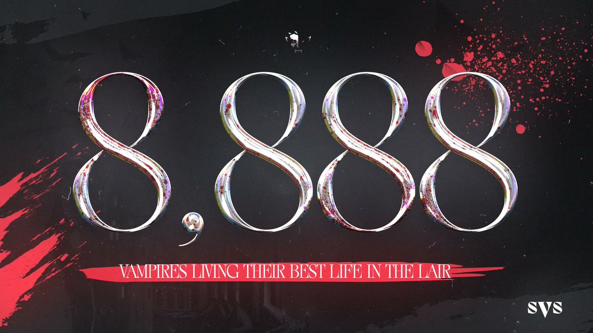 Sneaky Vampire Syndicate was created back in September, 2021 and consists of 8,888 Vampires living their best life in The Lair 🧛‍♂️.

All Vampire holders gain access to join SVS Alpha and over 2,600 people currently own a 🧛‍♂️.

Let us see your vamp.