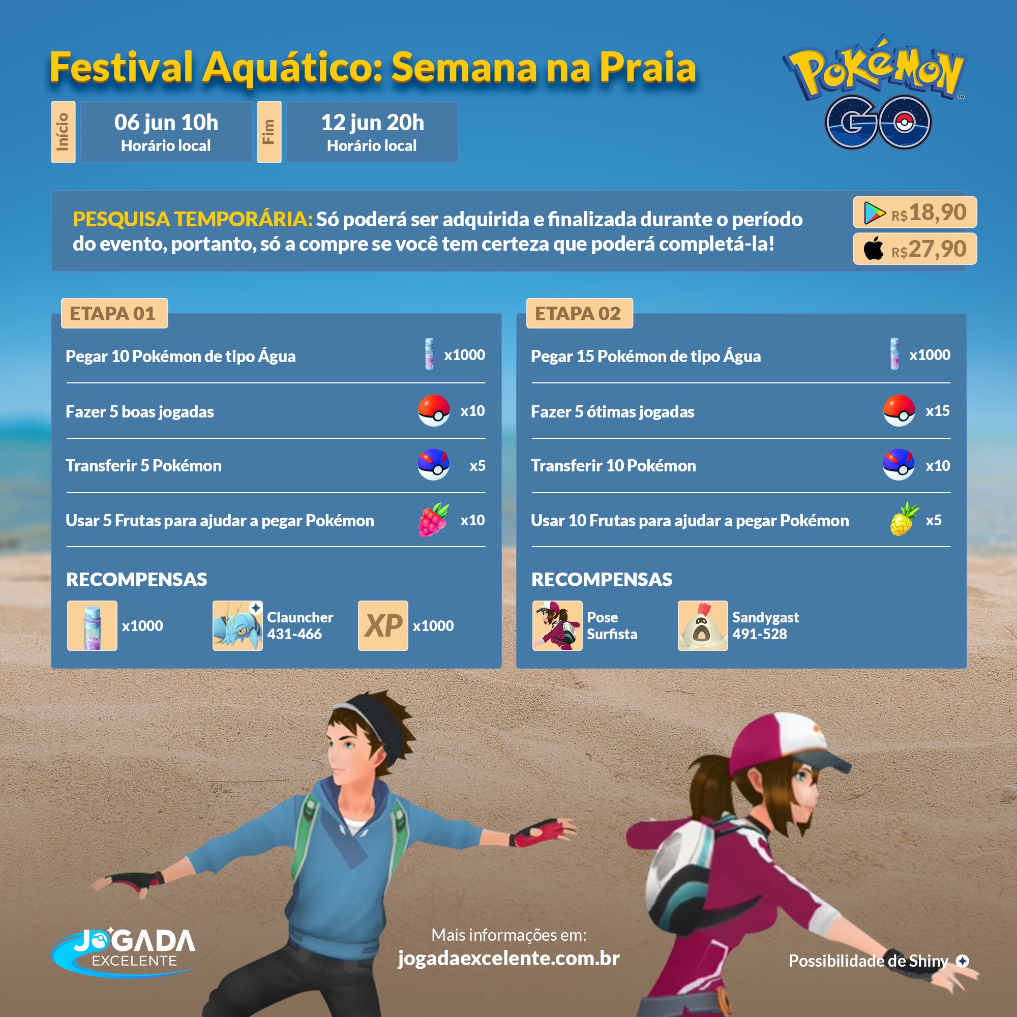 Pokémon GO - Eventos do Mês de Outubro de 2023