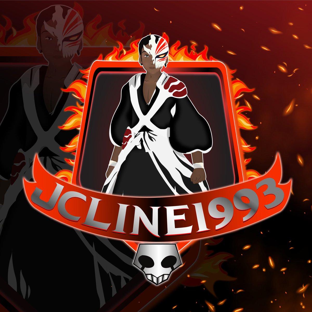 JCline1993's tweet photo. I can’t cease to be amazed by the PERFECT work done by @Deny_GC01! She worked on this step by step even with my schedule and took every piece of criticism and made a masterpiece! I thank you ma’am and can’t wait for more! #gfx #logo #streamer #jcline1993 #twitch #art #perfection https://t.co/9THSp2oQhL