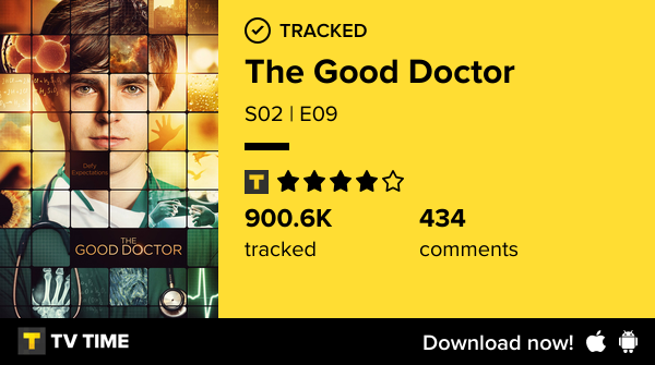 taeuphxria's tweet photo. I've just watched episode S02 | E09 of The Good Doctor! #gooddoctor  https://t.co/1y84oCV23A #tvtime https://t.co/3Sxa2rfNmy