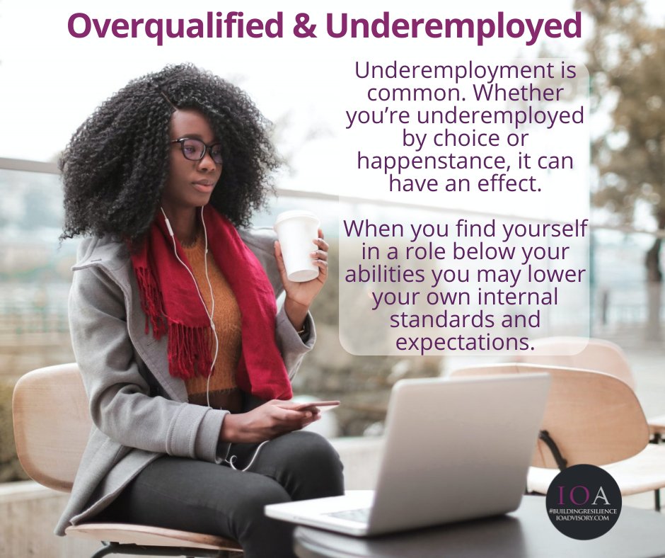 drheleno_ca's tweet image. One situation where &apos;Career Psychology&apos; pays off quickly? 

Identifying ways to overcome underemployment.

For more info, read or listen to ioadvisory.com/career-psychol…

#careercoach  #successgoals
#underemployment  #careerdevelopment
#careerpsychology  #buildingresilience
