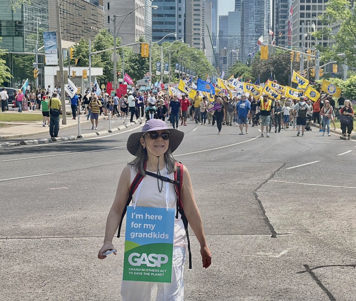 More photos rolling in! The crowds were amazing in #Toronto Fabulous turnout- 10,000 or more on Saturday. Apparently Ford was fuming in QP Park today. The public is pushing back! We want a better future for ALL of our grandkids. #EnoughIsEnoughON