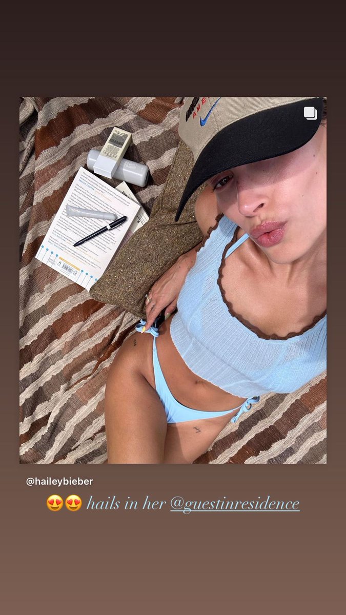 '😍😍 Hails em seu @guestinresidence'. - Gigi Hadid via Instagram Stories.