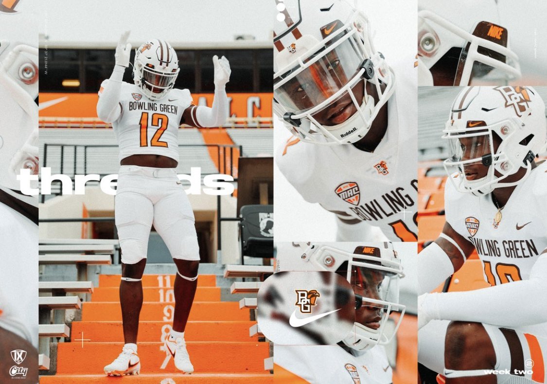 Beyond Blessed to receive a D1 FBS ⭕️FFER to play at Bowling Green🧡🤍