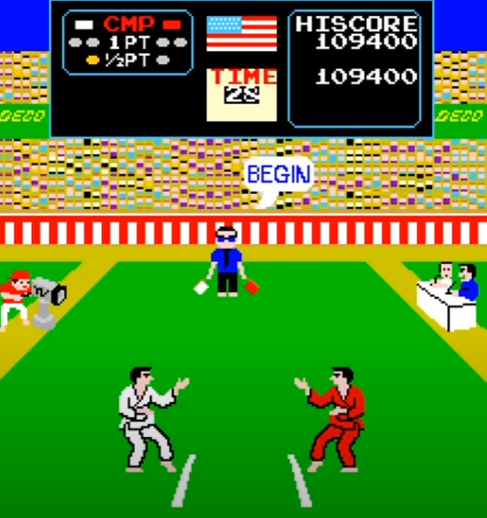 GamerDeMeia's tweet photo. 🕹️Karate Champ
🏢Technos Japan | 1984
🎛️Technos Japan
👥1-2 jogadores
🎮Luta
📝Teste suas habilidades de artes marciais em uma variedade de movimentos e golpes, enfrentando adversários desafiadores em diferentes cenários. Jogo sem botões? Sem problema! 🥋🕹️
#arcadeverse https://t.co/efFpk2Kyei