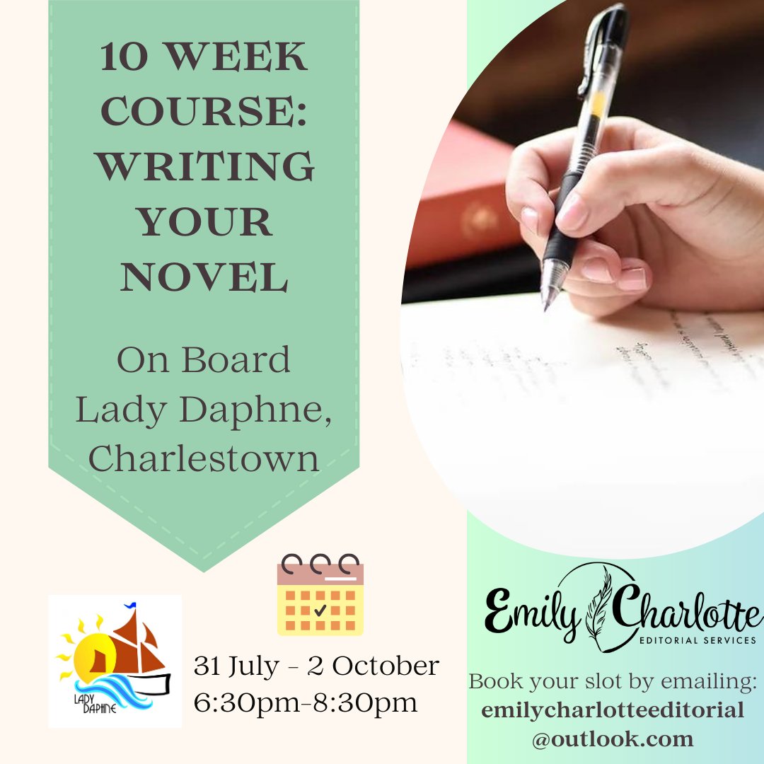 ⚓️ As part of my freelance gigs, I'm offering a 10 Week course on Writing Your Novel in gorgeous #Charlestown, #Cornwall this summer!

✍️ See website for more details
emilycharlotteedit.wixsite.com/website/writin…