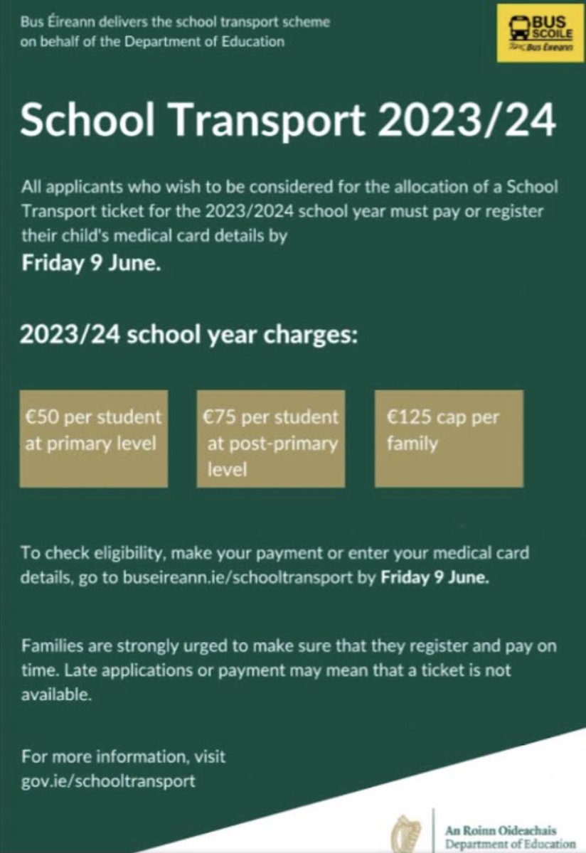 🚌🚌School Transport Notice 🚌🚌