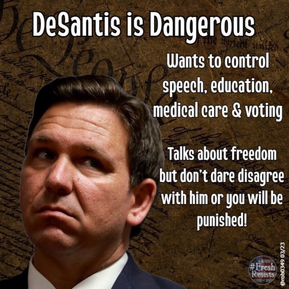 @RonDeSantis Right now, you're ignoring Floridians' sky renting rents and homeowner's insurance rates. Not to mention that your utter FAILURE to #ExpandMedicaid is denying many Floridians access to affordable healthcare. 
#DeSantisDestroysFlorida 
Don't let @RonDeSantis destroy the USA.