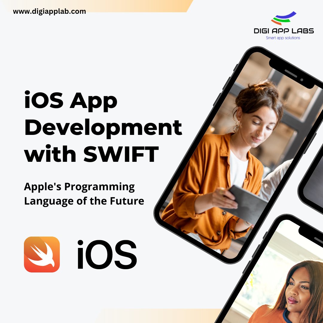 DIGIAPPLABS's tweet image. #Swift is a powerful and intuitive programming language for #iOS, iPadOS, macOS, tvOS, and watchOS. Writing #Swiftcode is interactive and fun, the syntax is concise yet expressive, and Swift includes modern features developers love. Swift code is safe and works lightening fast.