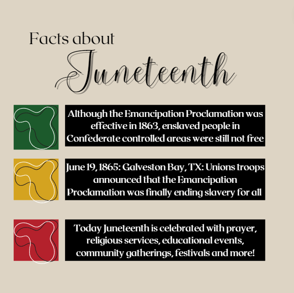 CharlestonLUCE's tweet photo. Today we celebrate Juneteenth! Check out these important facts about the origins of Juneteenth, the Emancipation Park, and the Juneteenth Flag as you celebrate today! 

For more information and resources visit @NPR  @BusinessInsider  @NMAAHC  
#juneteenth #juneteenth2023 https://t.co/9NCtForN6i