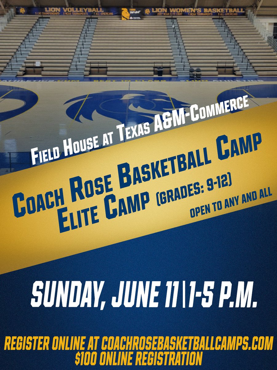 It is camp week! We are looking forward to great day in the Field House on Sunday! #LT #3G coachrosebasketballcamps.com