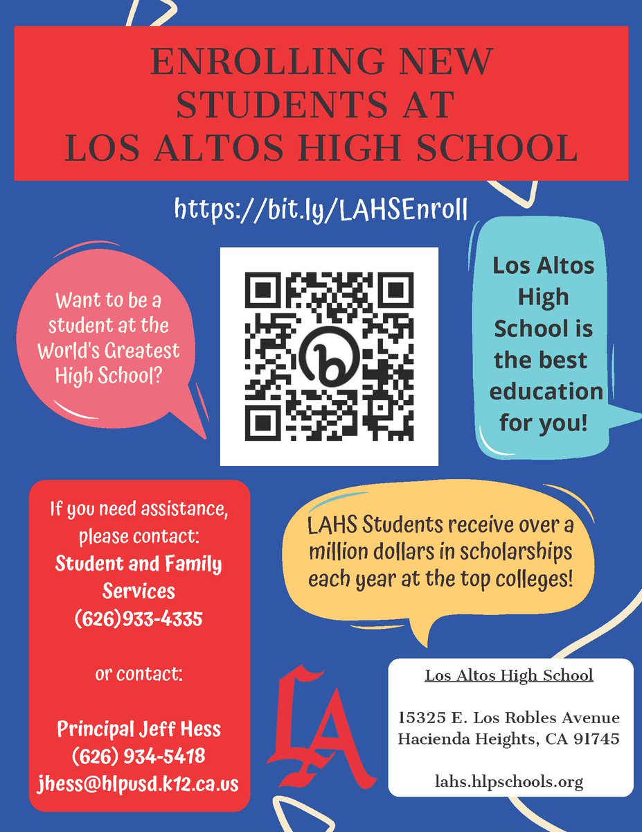 LAHS keeps getting stronger with graduates being accepted over 1400 times to over 100 different schools.  It's time to enroll in the best school around! Take a look at these images for more information.  We are always enrolling so the time is NOW! #tobeaconqueror #ProudToBeHLPUSD