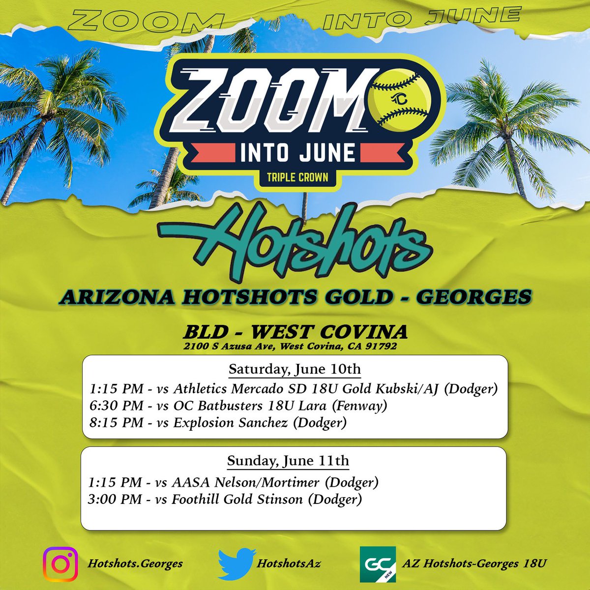 Headed to <a href="/TCSFastpitch/">TC Fastpitch</a> #ZoomIntoJune this week? Stop by and check us out!