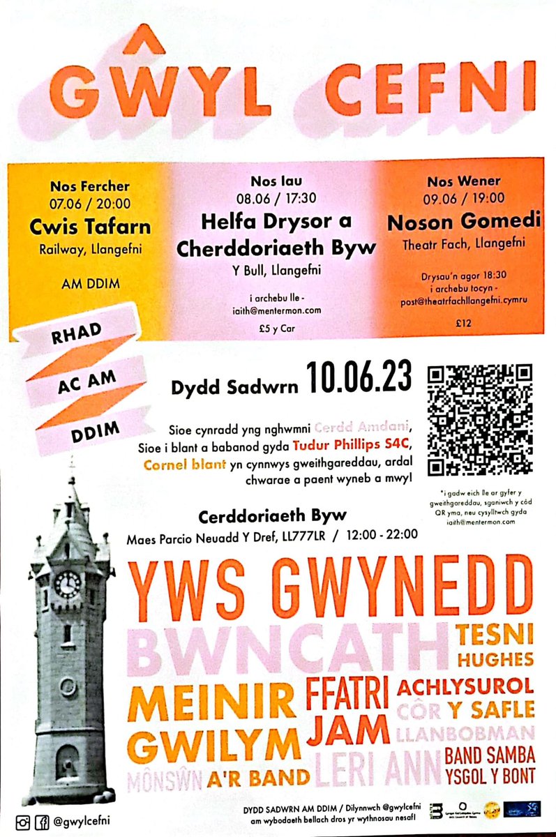 Gwyl Cefni wythnos yma