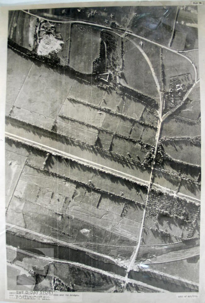 The first British airborne troops landed by glider to seize the bridges over the Caen Canal (now known as Pegasus Bridge) and the River Orne as seen below in the bottom right corner. Within minutes, both bridges were captured intact #DDay79