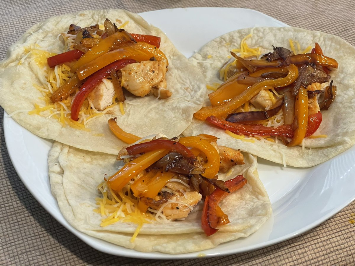 Alex Normann on Twitter "Today I had Butter grilled chicken fajitas for lunch! What did you